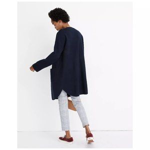Madewell Women's Sweater Coat- Medium (Deep Indigo)